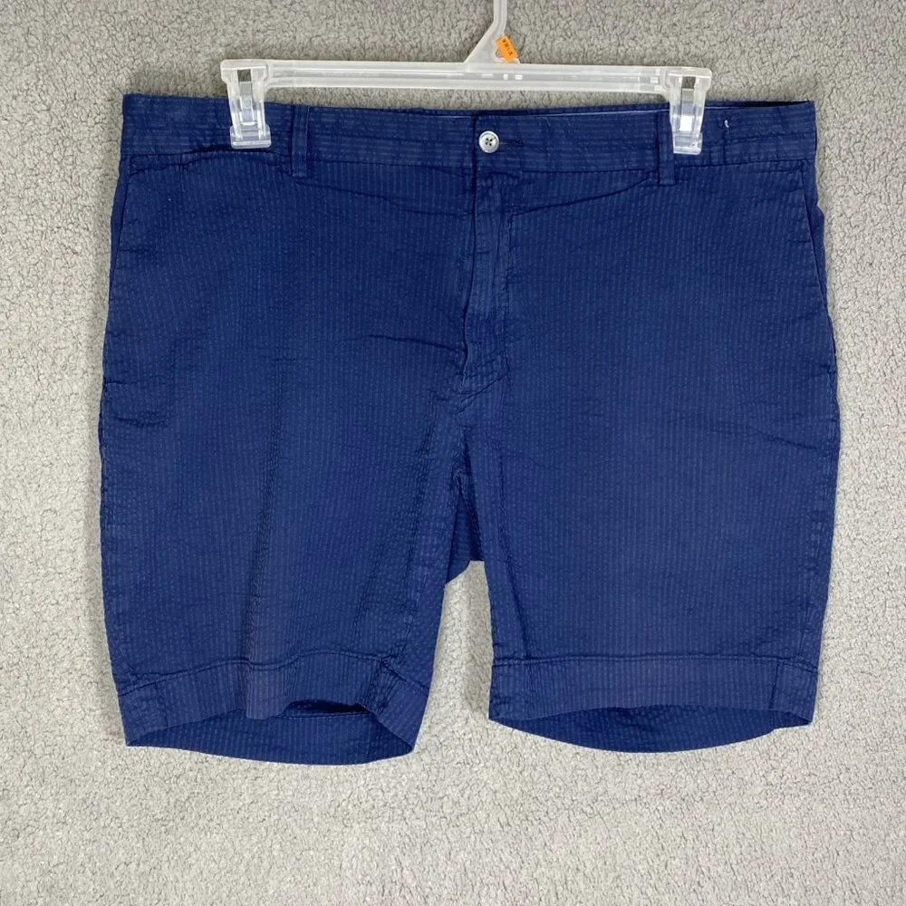 Polo‎ Ralph Lauren Shorts Men 38 Seersucker Chino Stretch Straight Casual Preppy